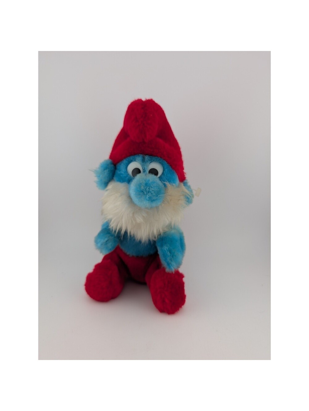 Vintage Papa Smurf Plush Stuffed Animal 7" Smurfs Berrie & Co 1981